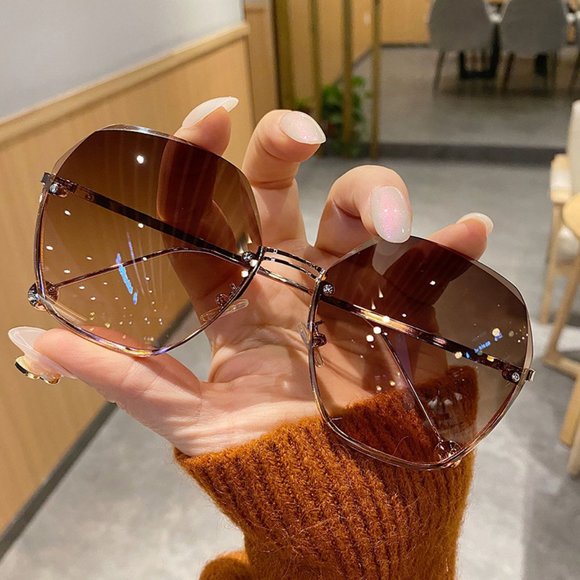 The New Frameless Trim Sunglasses